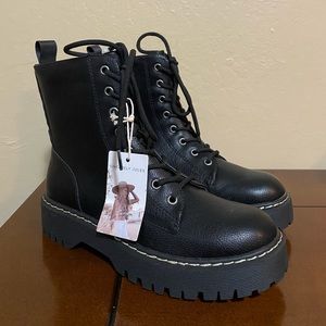 Sincerely Jules Black Combat Boots